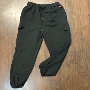 Black Cargo Joggers!